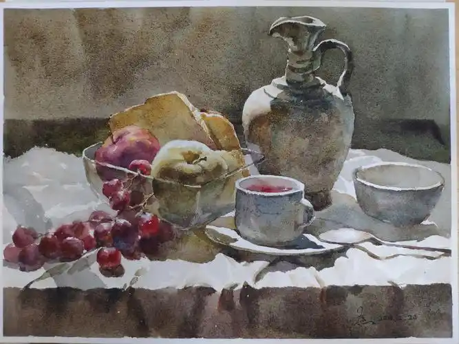 水彩静物|纯艺术|绘画|嘻嘻嘻画_原创作品-站酷zcool