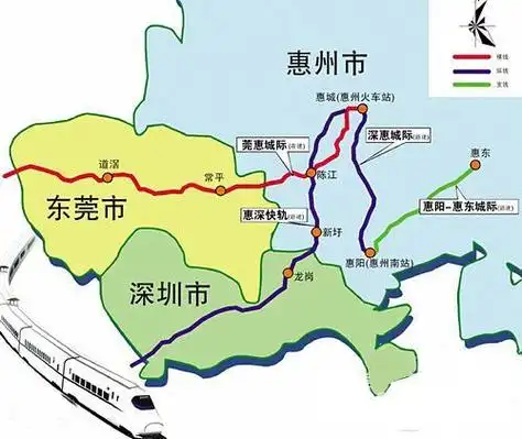 2张图看清惠州地铁站点分布,未来30分钟到深圳福田!