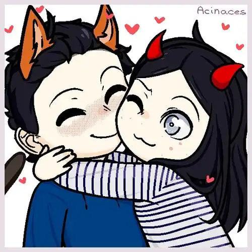 情侣cp抱抱捏脸