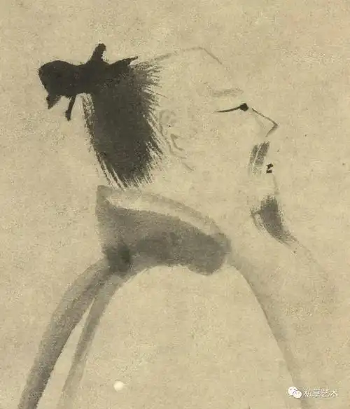 鉴藏丨南宋传世杰作梁楷李白行吟图寥寥几笔尽显诗仙神采