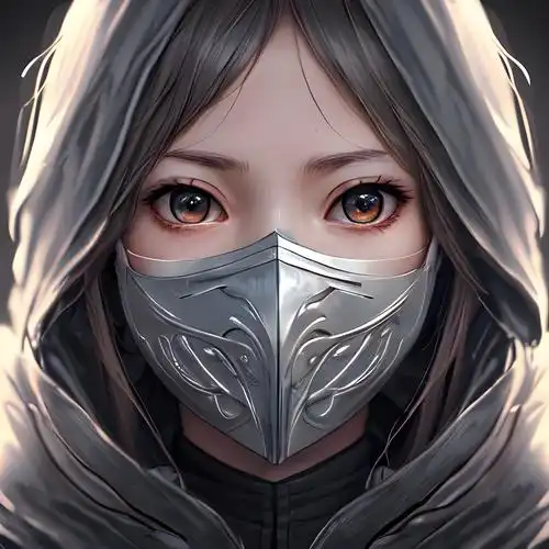 高冷霸气戴口罩女生头像