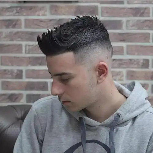 发型欣赏流行三面光潮男发型