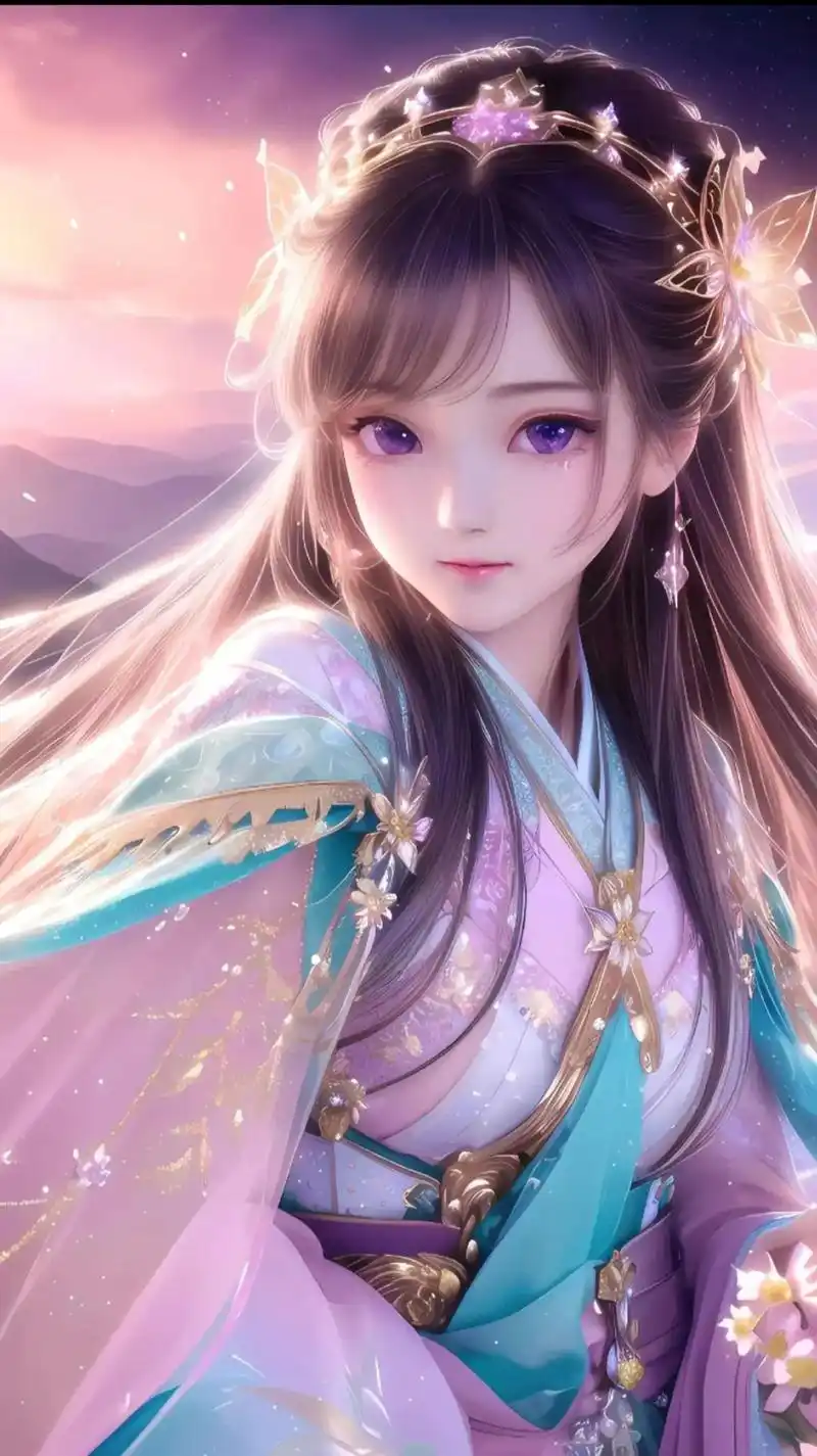 唯美古风壁纸 #动漫女神 - 抖音