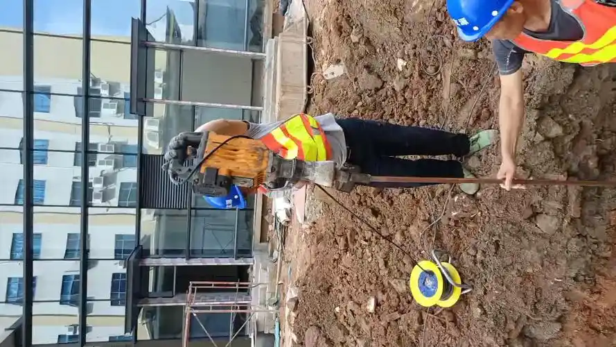 广州南沙6套静电接地桩施工中