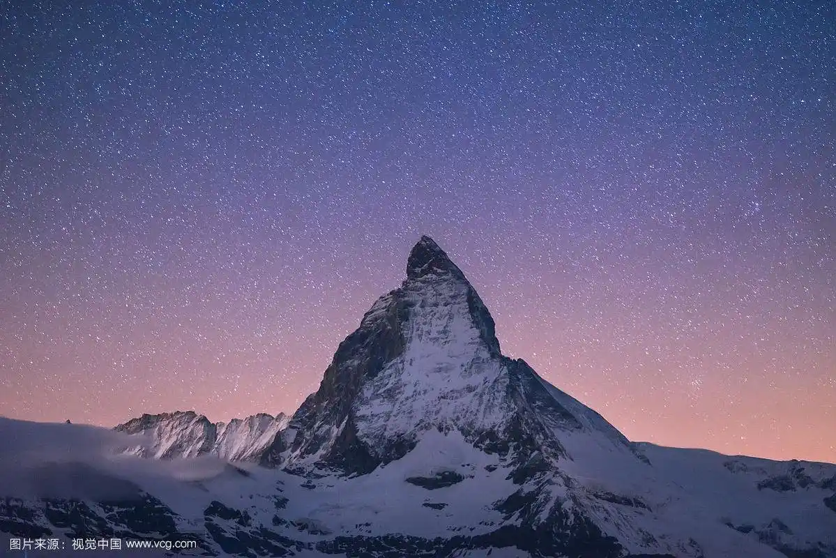 瑞士马特洪峰星空