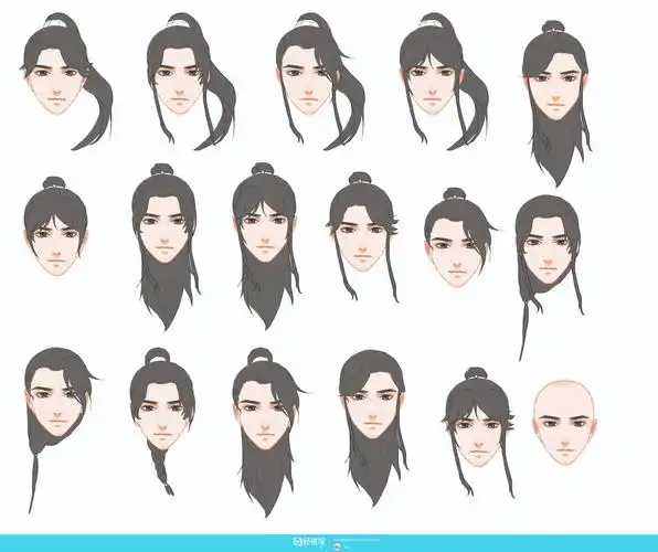 古风男性的发型设计