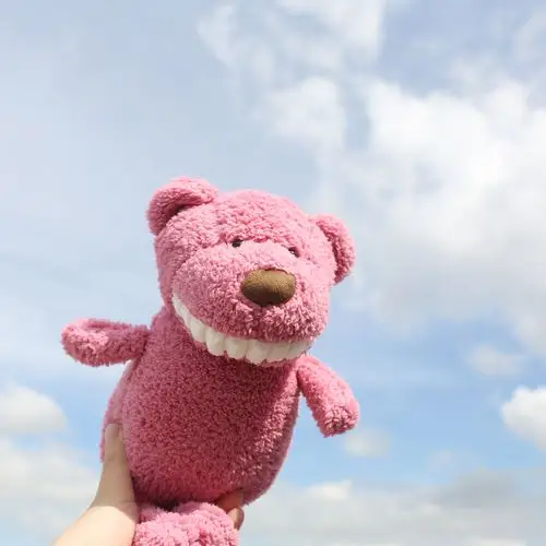 flowerzz看见你就笑 好心情 大牙公仔少女心娃娃玩偶生日礼物