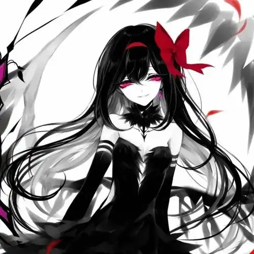 出单暗黑系动漫少女