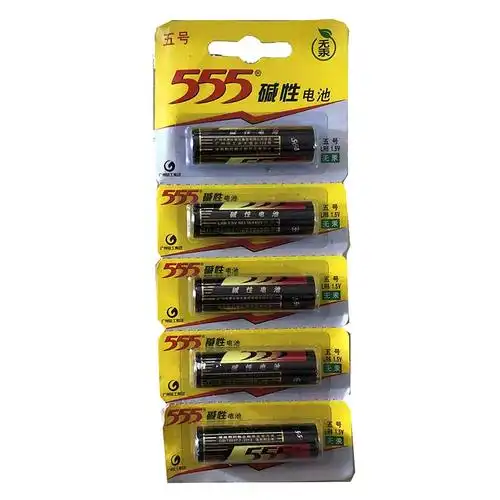 555碱性电池 5号电池 5个/排
