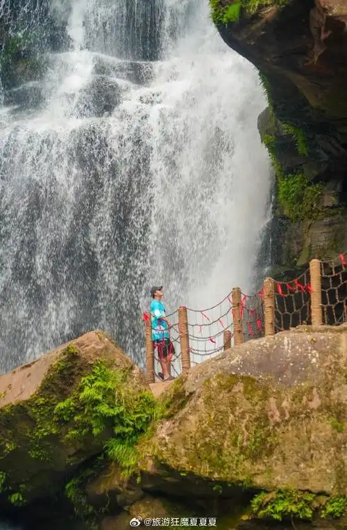 成都天台山创建国家级5a景区##醉美邛崃##天台山瀑布