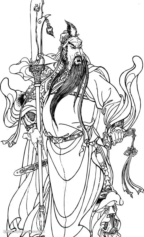 求2张关公的画像