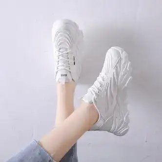 女鞋老爹鞋女秋冬季新款2022阿甘鞋子初中学生休闲运动鞋女款白色35