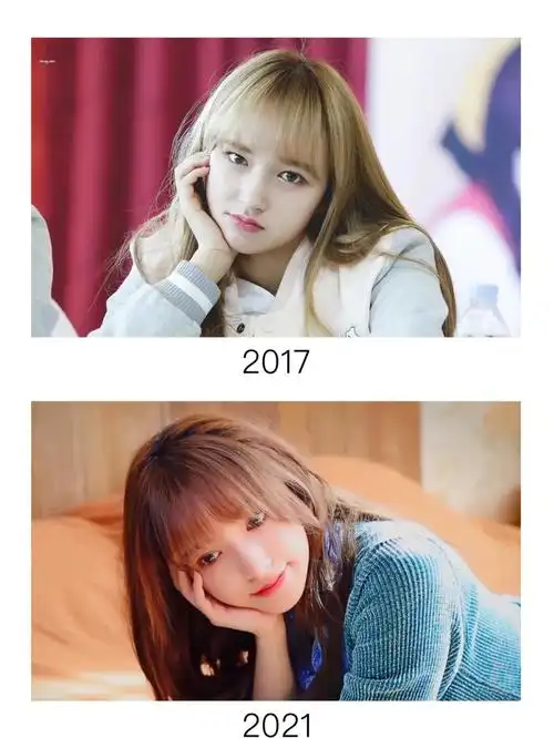 早期程潇和现在的对比图