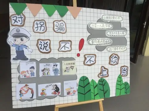 1"防拐骗"主题宣传教育展板