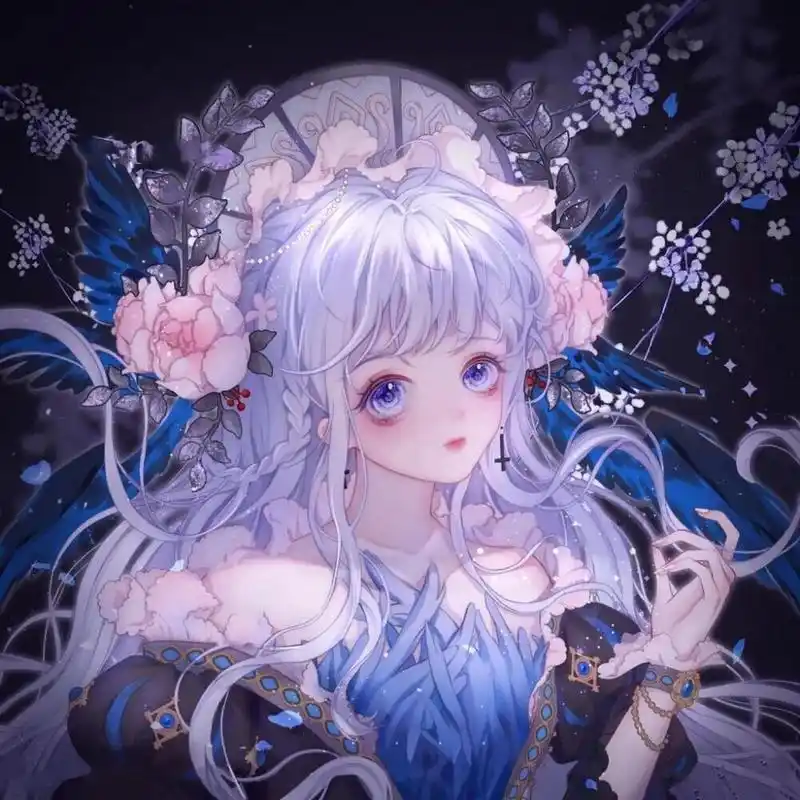 紫色系列女生头像99