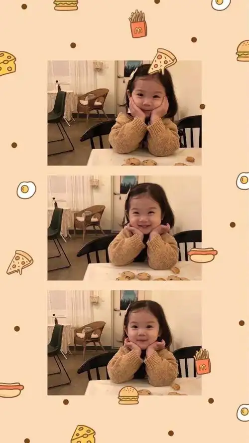 起司/萌娃三格图_手机壁纸_唯美其他手机壁纸_我要个性网