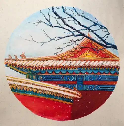 故宫/水彩/水粉|纯艺术|绘画|巫山不是云_sy - 临摹作品 - 站酷