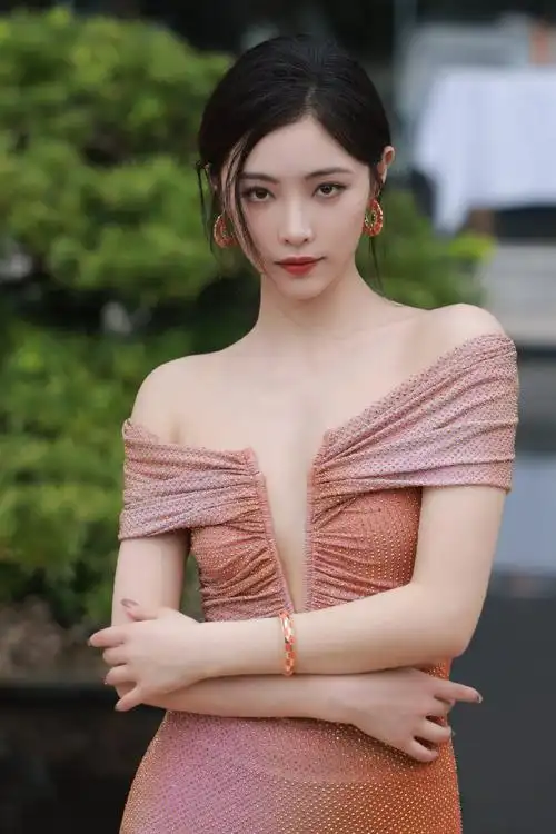 许佳琪最新物料,沪上阿姨活动现场妆造