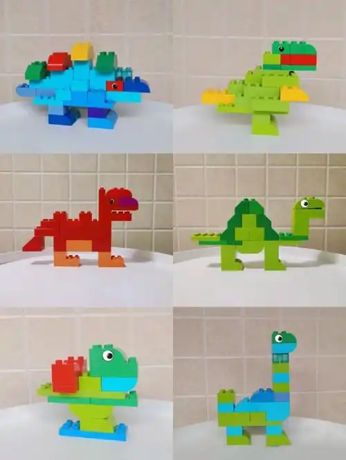 乐高大颗粒拼搭得宝恐龙合集