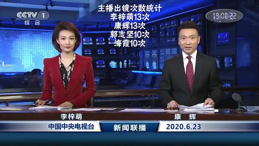 2020年6月份新闻联播主播出镜记录