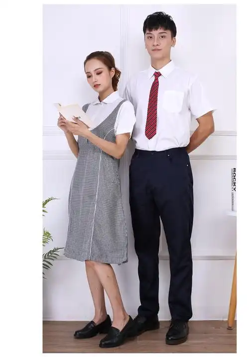 德莉娅深圳中学生礼服校服初高中男女夏季表演女连衣裙男衬衫西裤领带