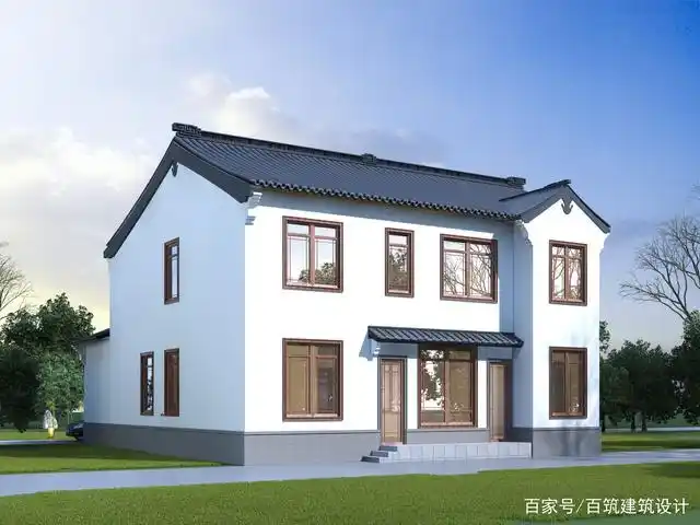 新中式二层住宅设计造型经典大气又耐看