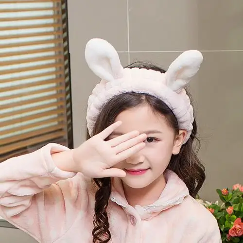甜美韩国可爱猫耳朵敷面膜束发带儿童洗脸发箍女童小女孩发箍头饰