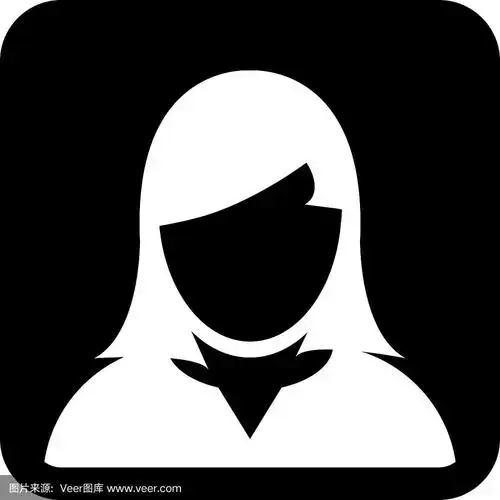 用户图标女人人符号头像标志