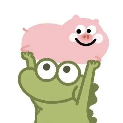 呆萌超可爱卡通情侣头像一左一右