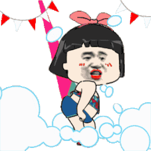 这是一款在抖音上特别火的动态表情包,搞笑的蘑菇头女孩,加上魔性的