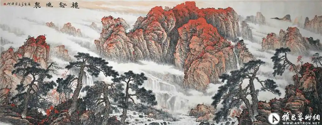 国画家徐国雄写意山水作品