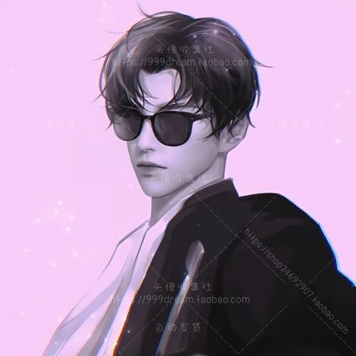 头像 墨镜 男 卡通 动漫手绘 气质男生 高清 头像收集社 自动发货