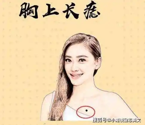 胸口有痣从相貌和角度来看,如果一个女人胸前有一颗痣,那是好痣,说明