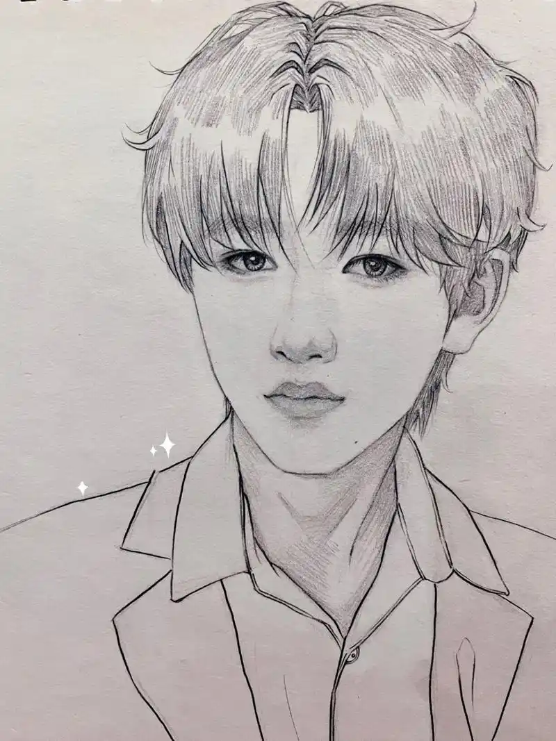 从辅助线定点开始教你画宋亚轩 感觉画教程比画画累一倍 原来你们都