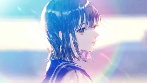 侧颜的二次元美女高清原图下载,最美侧颜的二次元美女,高清图片,壁纸