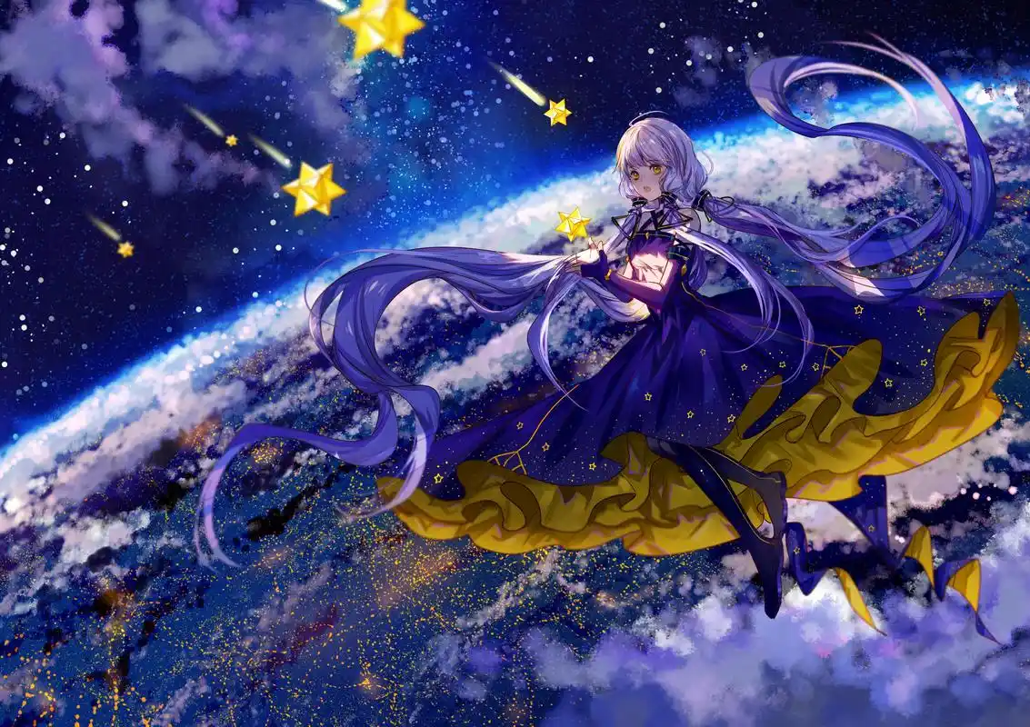 二次元美女黑夜星空特辑