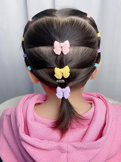 头发短碎发多这样扎_编发_儿童编发_母婴_婴童时尚