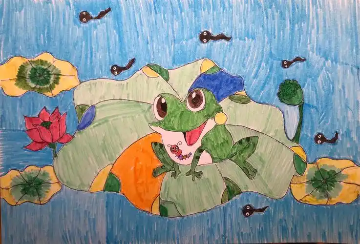 一年级美术作业画中画