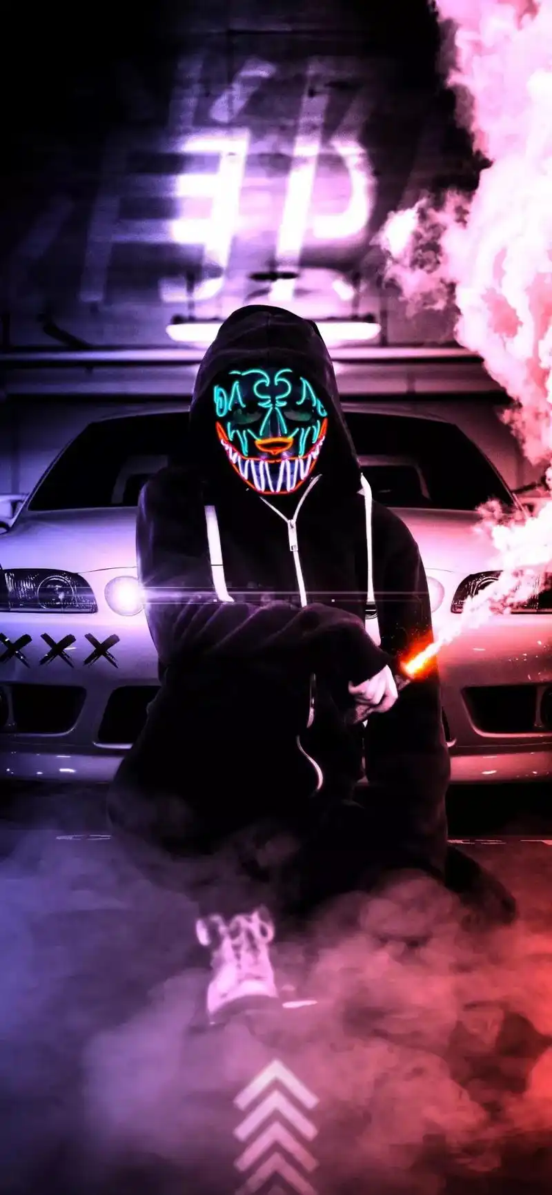 手机荧光壁纸能控制你