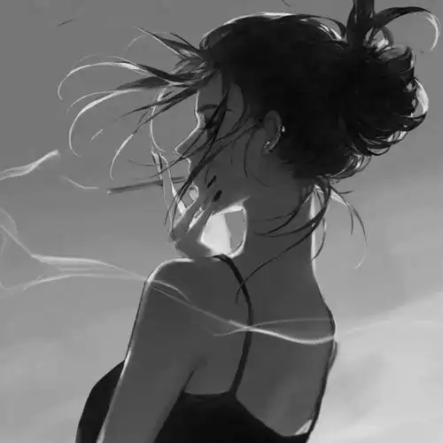 黑白头像伤感高冷图片