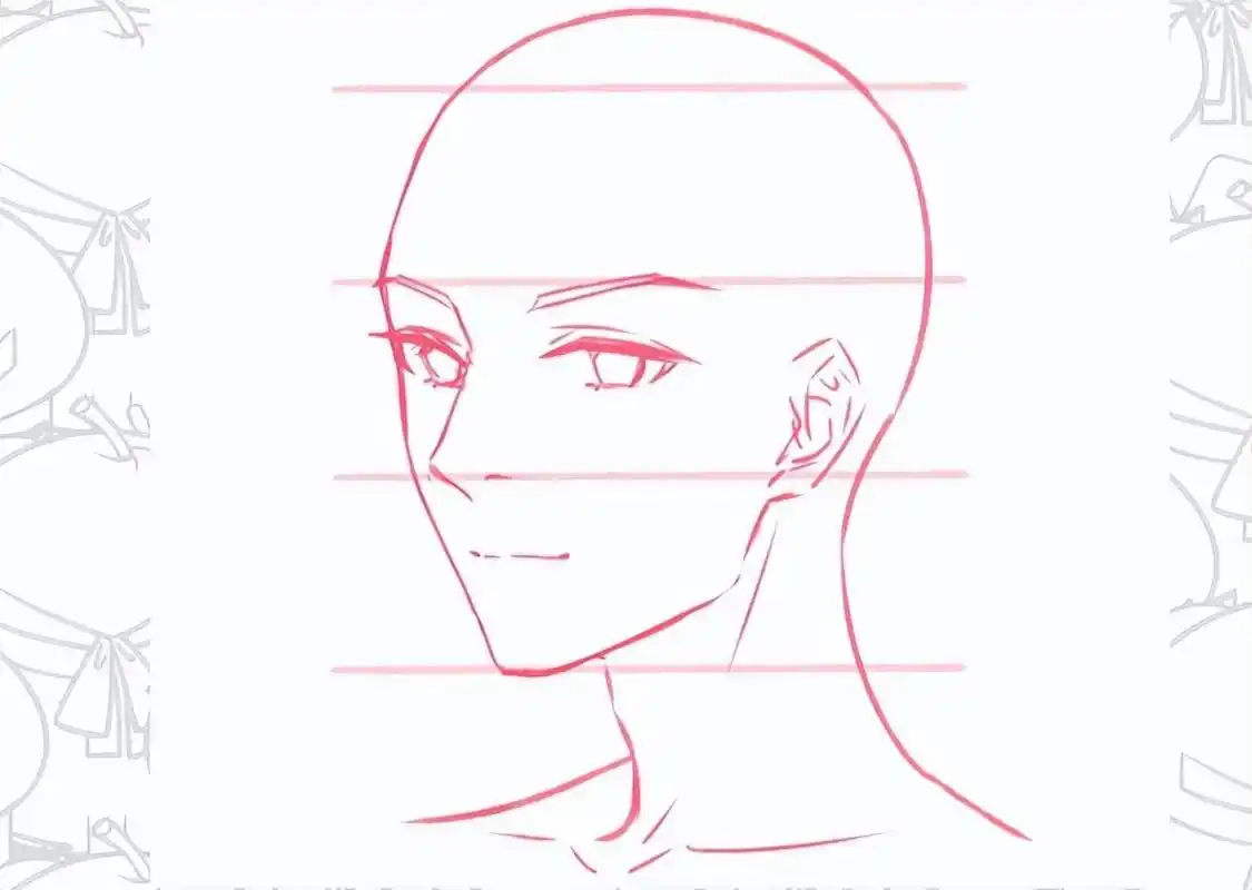 画动漫人物脸部画法