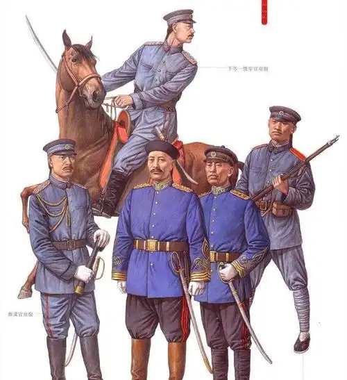 晚清新军军服图
