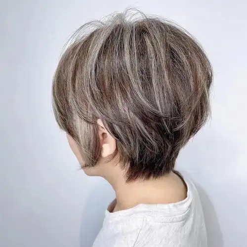 每次染暗色盖白发女生的没有辨识度的可以尝