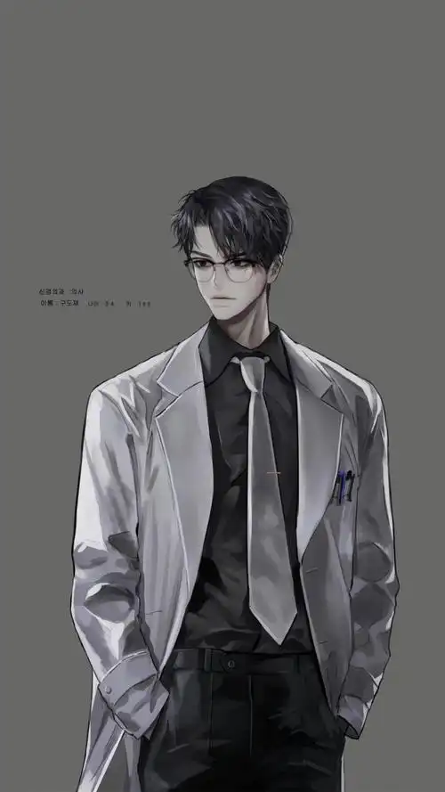 一组干净又酷爽的手绘男生壁纸.