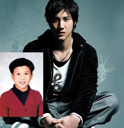 王力宏古天乐黄晓明 令人大跌眼镜的男星童年照