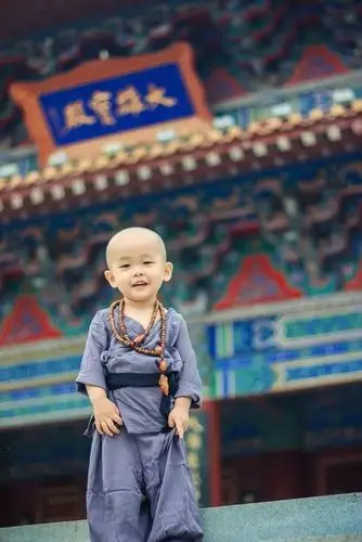 汶上宝相寺超萌小和尚爆红网络太萌了