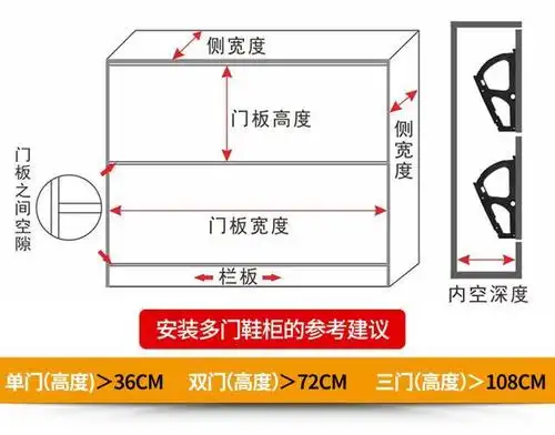 全屋定制家具中门厅翻门鞋柜如何设计,翻门门板尺寸怎么计算