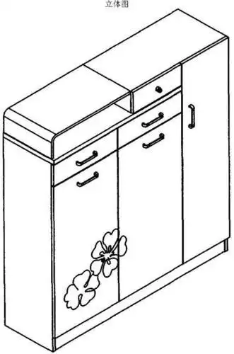 鞋柜简笔画图步骤