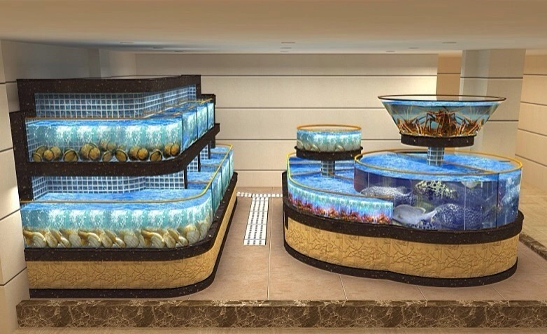 酒店海鲜鱼缸