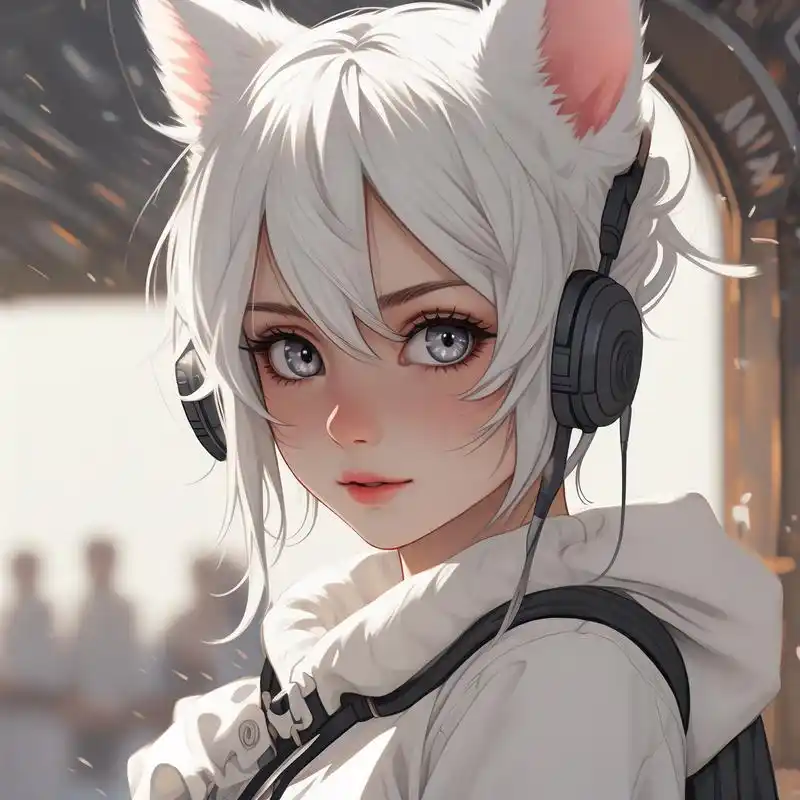 93二次元白猫耳女生头像94